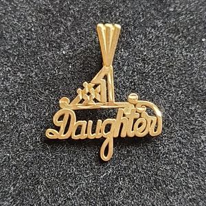 14k Gold #1 Daughter Pendant